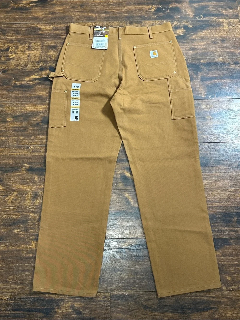 🔥 Carhartt B01 Loose Fit Firm Duck Work Dungarees 36x32 NWT 🛠️ - Picture 3 of 8